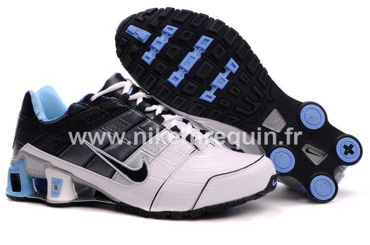 Nike Shox Nouveaux Blanc Noir Bleu